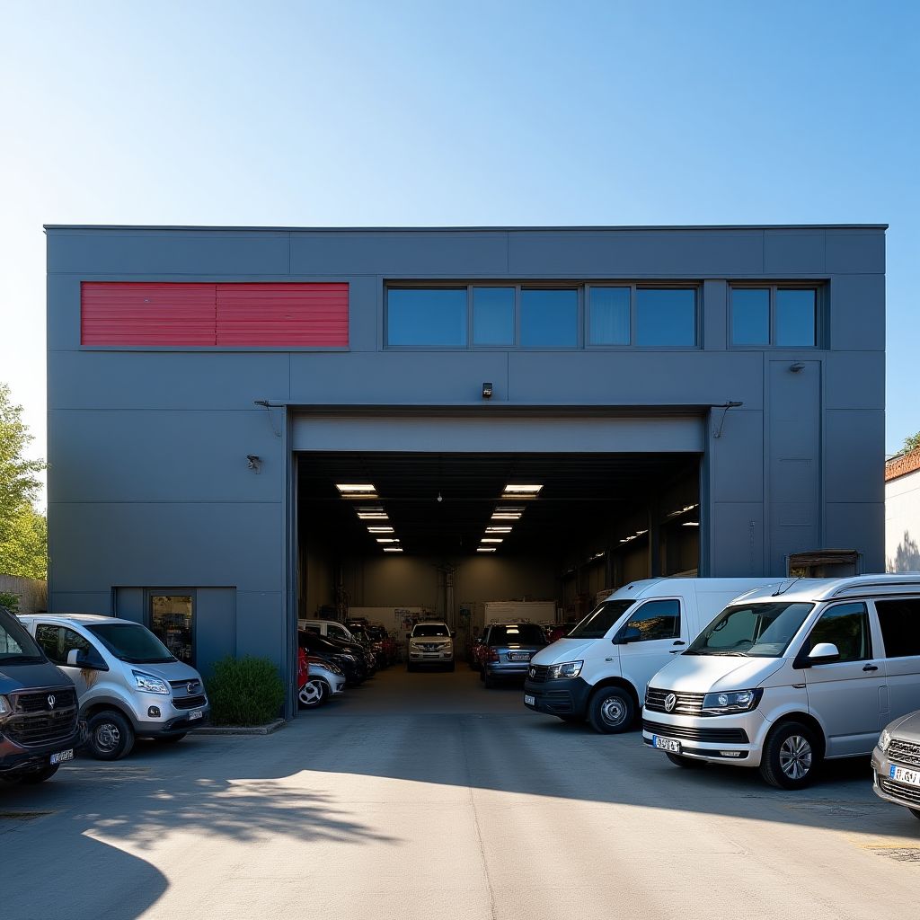 Fachada del taller AutoServicio Málaga